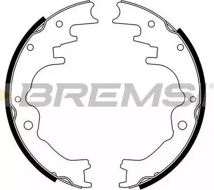 Bremsi GF0788 - Комплект спирачна челюст vvparts.bg