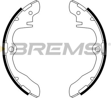 Bremsi GF0782 - Комплект спирачна челюст vvparts.bg