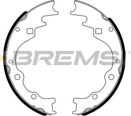 Bremsi GF0787 - Комплект спирачна челюст vvparts.bg