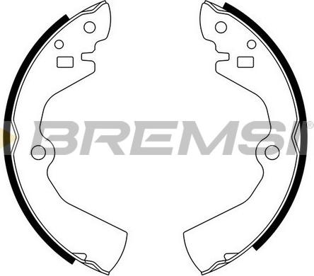Bremsi GF0734 - Комплект спирачна челюст vvparts.bg
