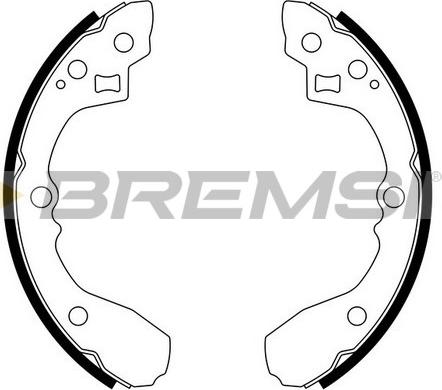 Bremsi GF0723 - Комплект спирачна челюст vvparts.bg