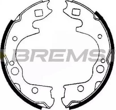 Bremsi GF0722 - Комплект спирачна челюст, ръчна спирачка vvparts.bg