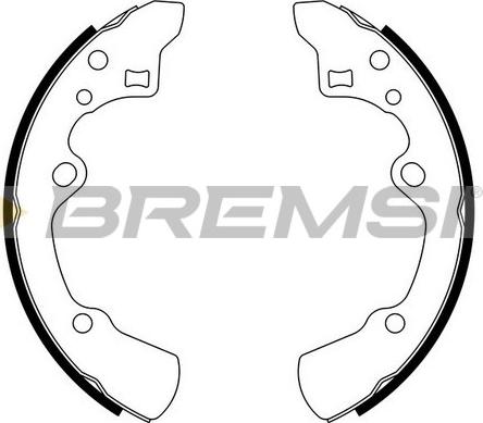 Bremsi GF0779 - Комплект спирачна челюст vvparts.bg