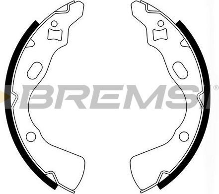 Bremsi GF0770 - Комплект спирачна челюст vvparts.bg