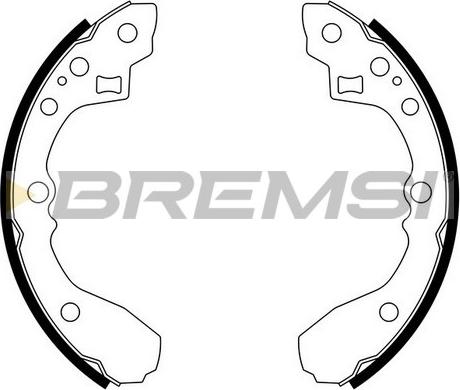 Bremsi GF0778 - Комплект спирачна челюст vvparts.bg