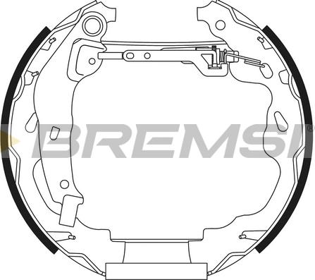 Bremsi GK0488 - Комплект спирачна челюст vvparts.bg