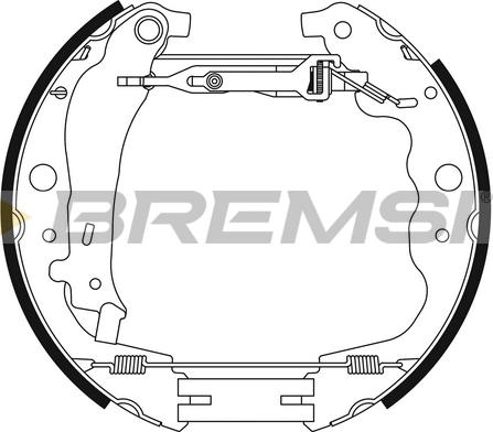 Bremsi GK0439 - Комплект спирачна челюст vvparts.bg