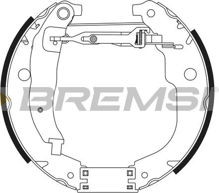 Bremsi GK0423 - Комплект спирачна челюст vvparts.bg