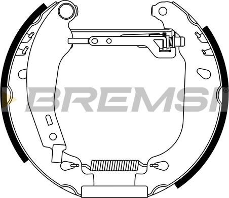 Bremsi GK0092 - Комплект спирачна челюст vvparts.bg