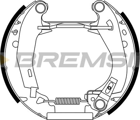 Bremsi GK0110 - Комплект спирачна челюст vvparts.bg