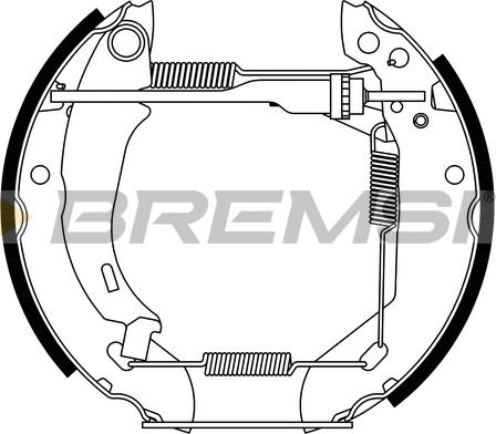Bremsi GK0168 - Комплект спирачна челюст vvparts.bg