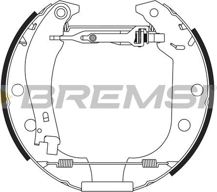 Bremsi GK0152 - Комплект спирачна челюст vvparts.bg