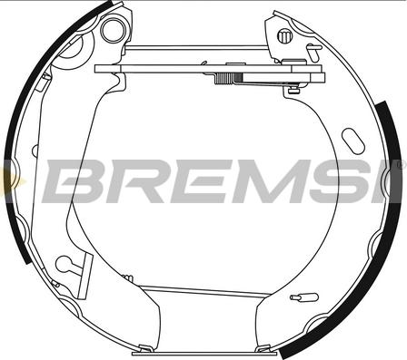 Bremsi GK0265 - Комплект спирачна челюст vvparts.bg