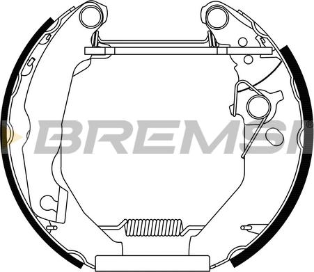 Bremsi GK0066 - Комплект спирачна челюст vvparts.bg
