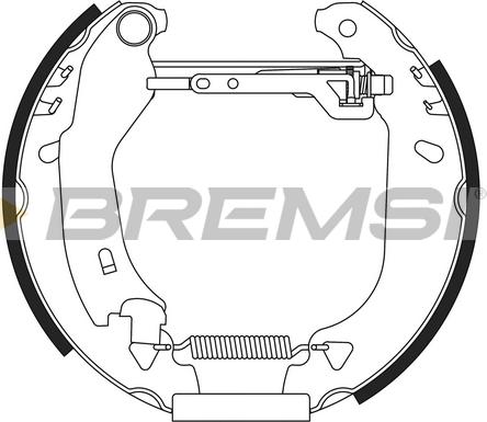 Bremsi GK0109 - Комплект спирачна челюст vvparts.bg