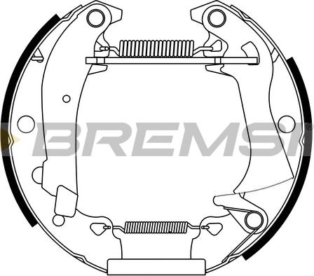 Bremsi GK0017 - Комплект спирачна челюст vvparts.bg