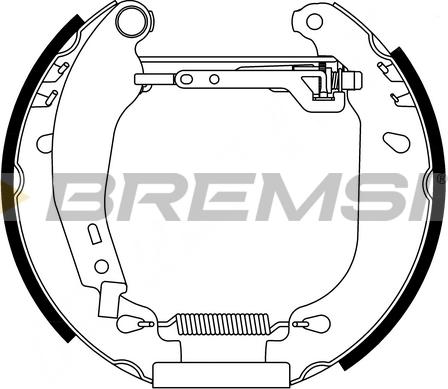 Bremsi GK0021 - Комплект спирачна челюст vvparts.bg