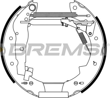 Bremsi GK0024 - Комплект спирачна челюст vvparts.bg
