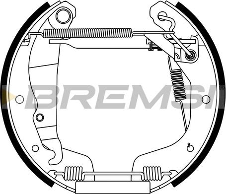 Bremsi GK0074 - Комплект спирачна челюст vvparts.bg