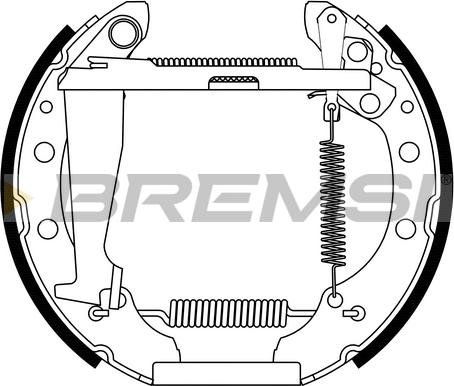 Bremsi GK0137 - Комплект спирачна челюст vvparts.bg