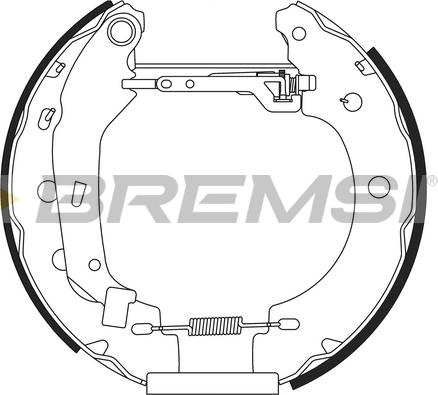 Bremsi GK0156 - Комплект спирачна челюст vvparts.bg