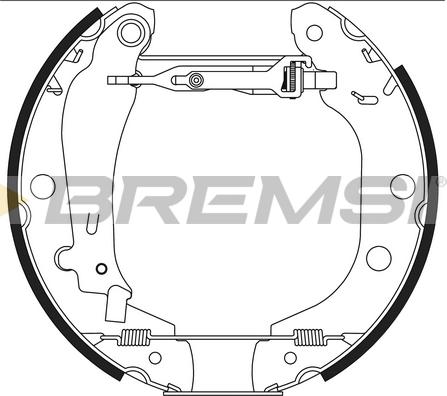 Bremsi GK0157 - Комплект спирачна челюст vvparts.bg