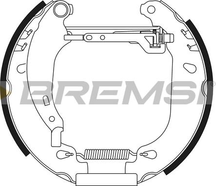 Bremsi GK0165 - Комплект спирачна челюст vvparts.bg