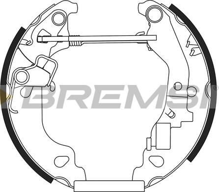 Bremsi GK0167 - Комплект спирачна челюст vvparts.bg