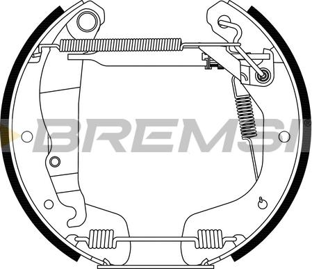 Bremsi GK0112 - Комплект спирачна челюст vvparts.bg