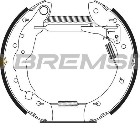 Bremsi GK0179 - Комплект спирачна челюст vvparts.bg