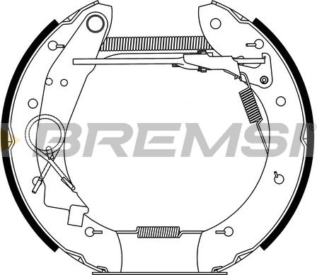 Bremsi GK0184 - Комплект спирачна челюст vvparts.bg