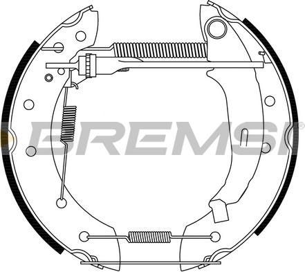 Bremsi GK0183 - Комплект спирачна челюст vvparts.bg