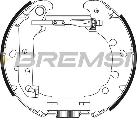 Bremsi GK0391 - Комплект спирачна челюст vvparts.bg