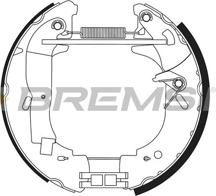 Bremsi GK0340 - Комплект спирачна челюст vvparts.bg