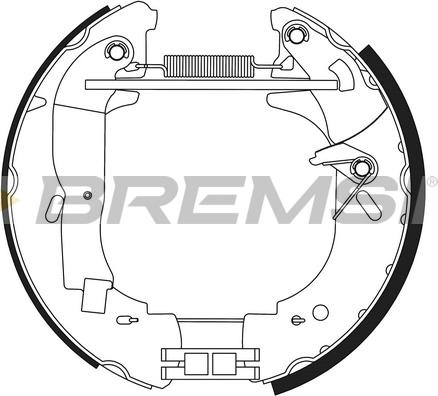 Bremsi GK0341 - Комплект спирачна челюст vvparts.bg