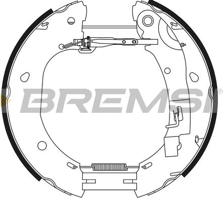 Bremsi GK0386 - Комплект спирачна челюст vvparts.bg