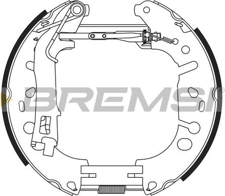 Bremsi GK0388 - Комплект спирачна челюст vvparts.bg