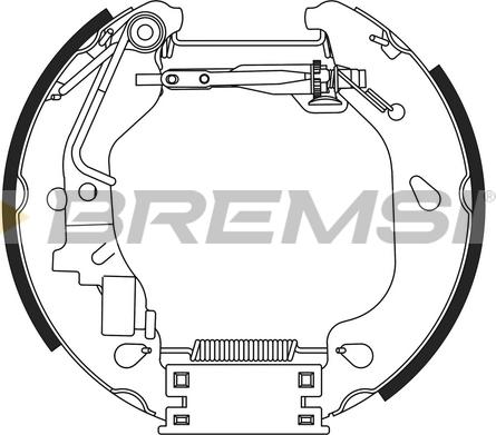 Bremsi GK0383 - Комплект спирачна челюст vvparts.bg