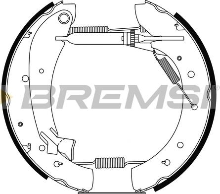 Bremsi GK0335 - Комплект спирачна челюст vvparts.bg