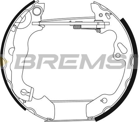 Bremsi GK0297 - Комплект спирачна челюст vvparts.bg