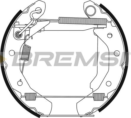 Bremsi GK0254 - Комплект спирачна челюст vvparts.bg