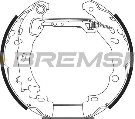 Bremsi GK0258 - Комплект спирачна челюст vvparts.bg