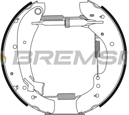 Bremsi GK0204 - Комплект спирачна челюст vvparts.bg