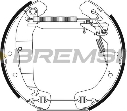 Bremsi GK0248 - Комплект спирачна челюст vvparts.bg