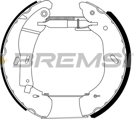 Bremsi GK0288 - Комплект спирачна челюст vvparts.bg