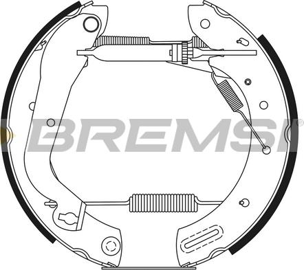 Bremsi GK0222 - Комплект спирачна челюст vvparts.bg