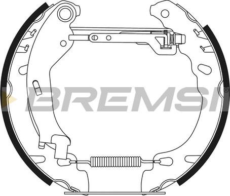 Bremsi GK0278 - Комплект спирачна челюст vvparts.bg