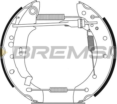 Bremsi GK0277 - Комплект спирачна челюст vvparts.bg