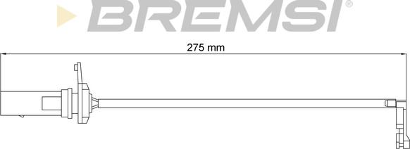 Bremsi WI0951 - Предупредителен контактен сензор, износване на накладките vvparts.bg