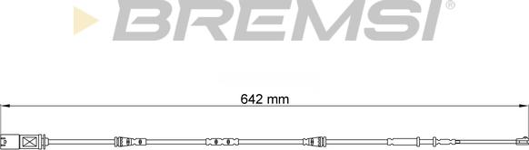 Bremsi WI0905 - Предупредителен контактен сензор, износване на накладките vvparts.bg